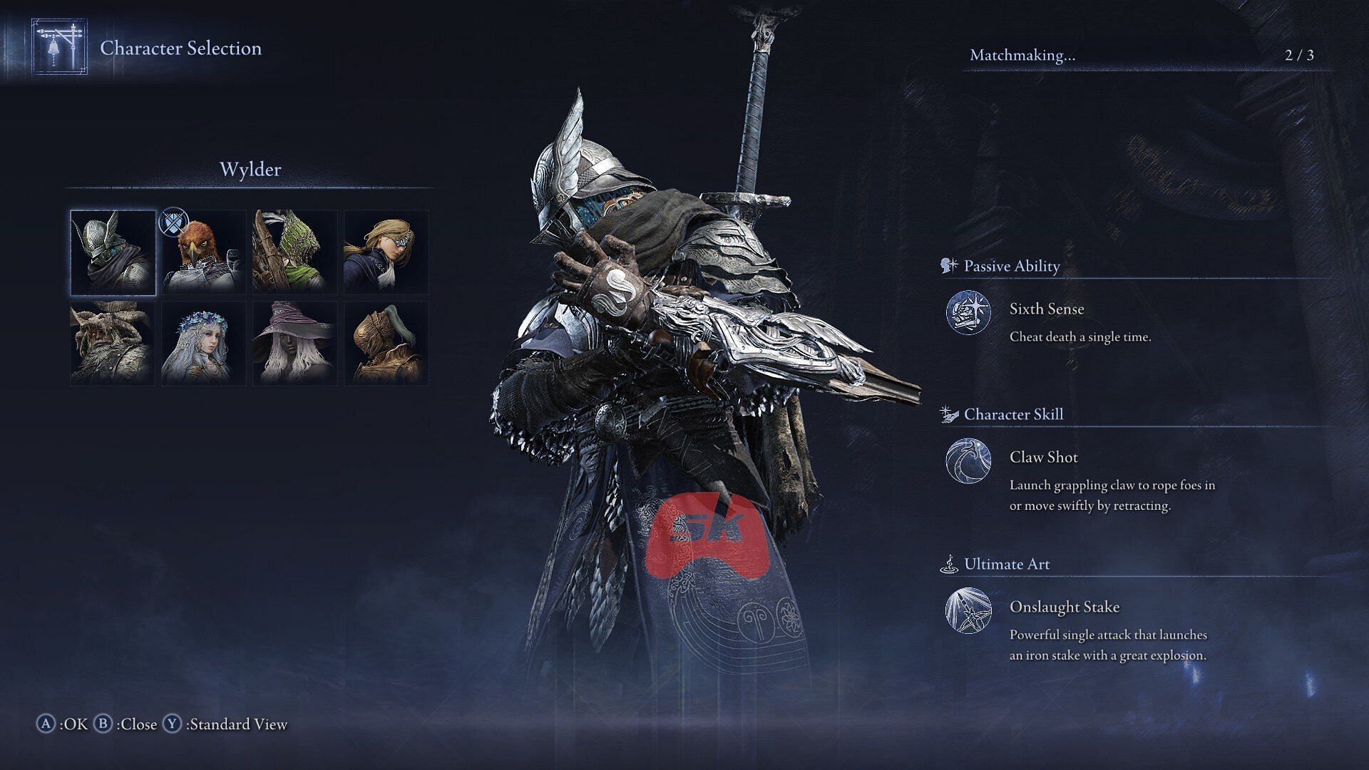 Wylder is solid all around, he doesn’t exactly “specialize” in anything — just good, steady, and safe. (Image via Sportskeeda Gaming // FromSoftware)